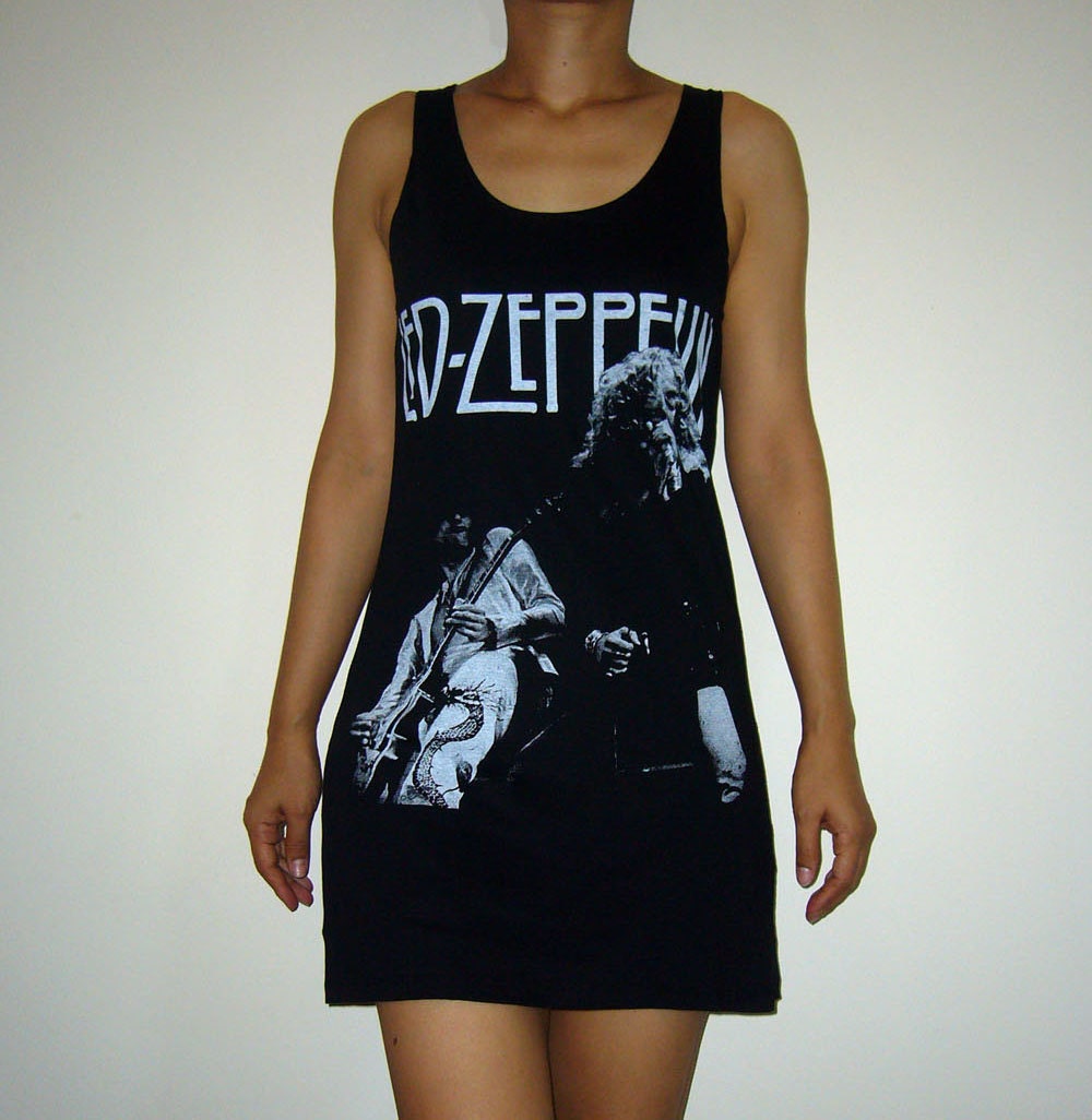 led zeppelin shirt dress