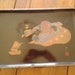 Japanese Vintage Black Lacquerware Hand painted Confucius Tea Tray: Signed Serving Tray for Mothers Day to Fathers Day zen decor