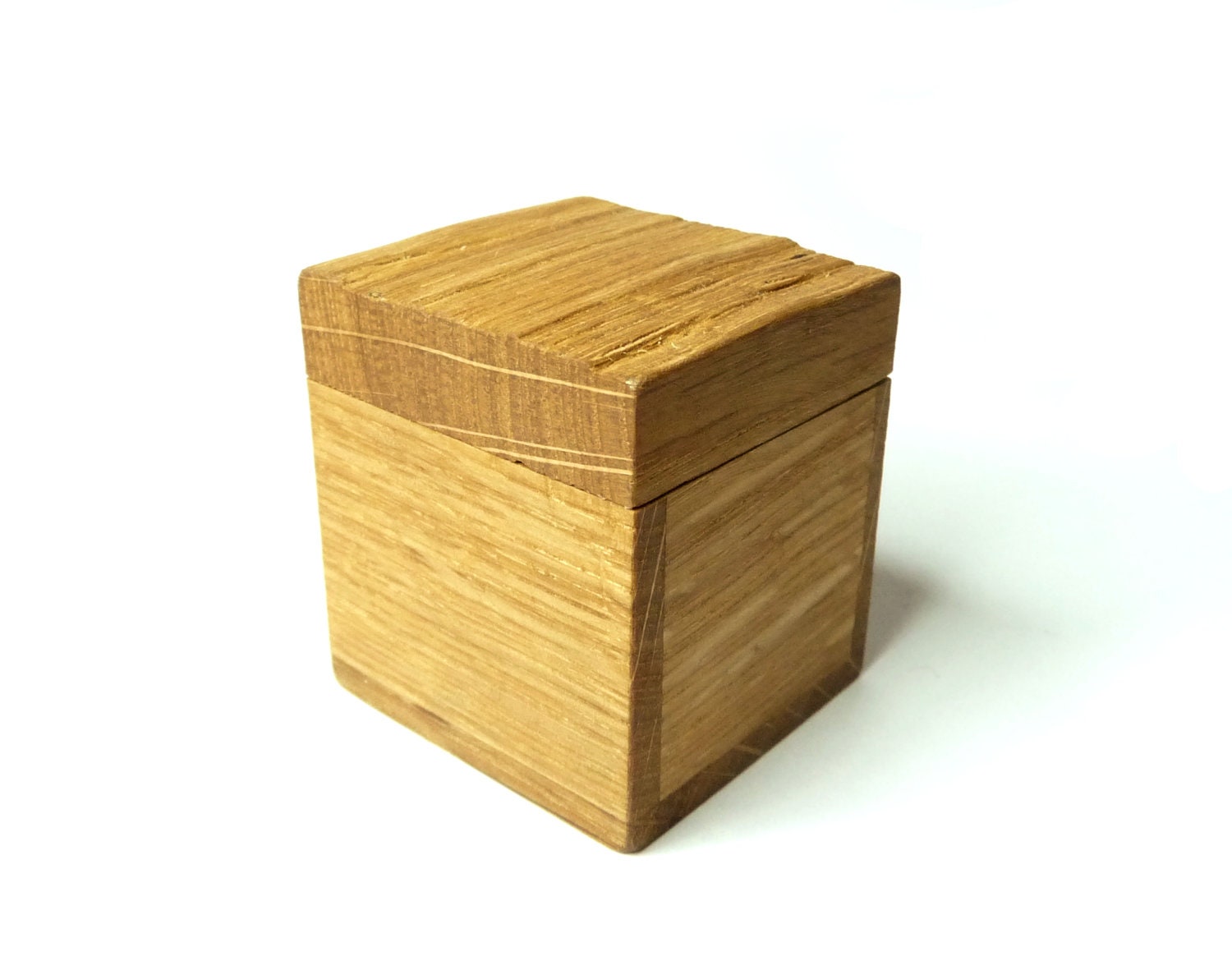 Wooden Box Ring Box Oak wood Jewelry Box Gift by KipkalinkaJewels