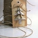 Christmas Gift Tags Vintage Inspired Origami Set of 6