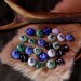 RESERVED FOR Stephanie - Glass stone Nordic Runes with bag