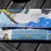 BLUE BIRD CLUTCH - Womens Clutch - Makeup bag - hidden magnetic closure