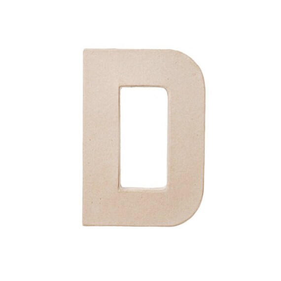 8 Inch Paper Mache Letter D - Craft and Party Supplies Il_570xn
