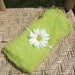Cheesecloth green baby wrap and headband, photography prop
