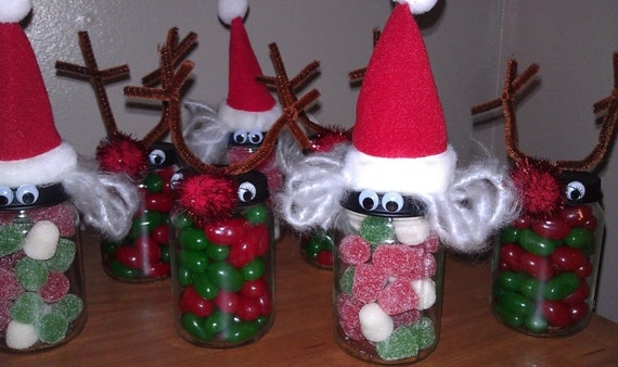 Christmas Baby Food Jar party favors