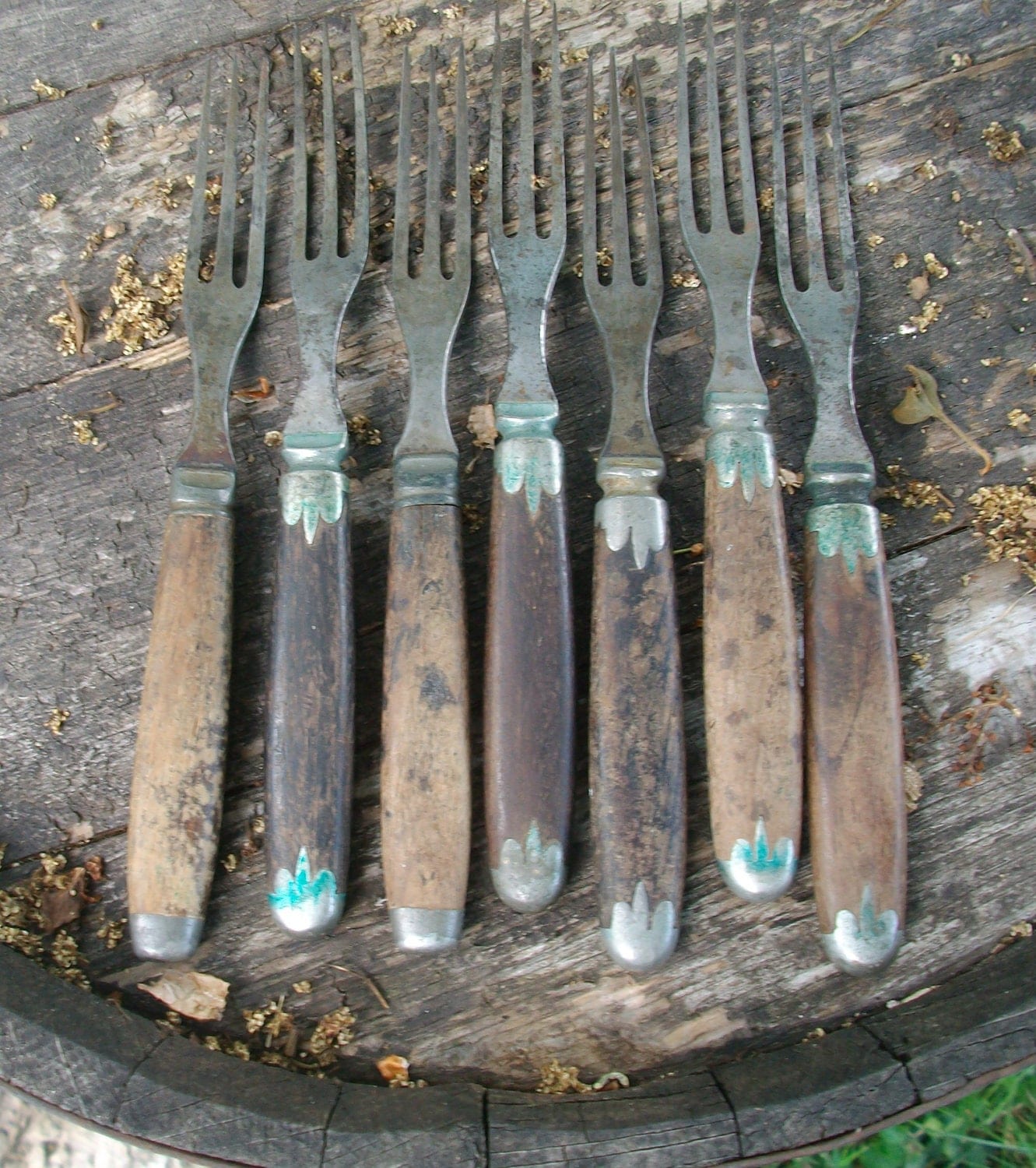 1800s Civil War Era Forks 3 Prong Flatware by AntiquesbyHMD