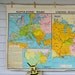 Vintage School Map - United States History Civil War Industrial