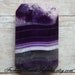 Amethyst Purple Agate Rectangle Focal Pendant Bead fg001