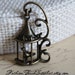 4 pcs of Antique Bronze 3D Birdcage Charms Pendants Drops