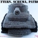 PATTERN for Tiger 1 Tank - Panzer Crocheted Slippers