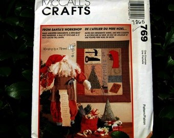 Uncut Pattern - McCalls 7865 - From Santa's Workshop - 21" Santa Doll