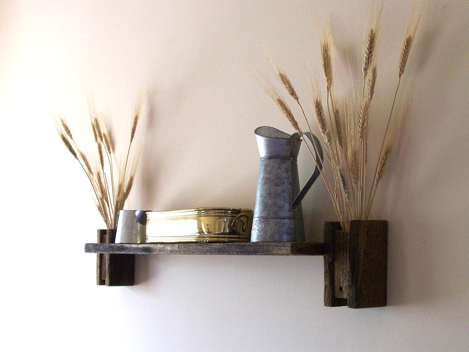 Rustic / Reclaimed / Barn Wood Wall Shelf by
