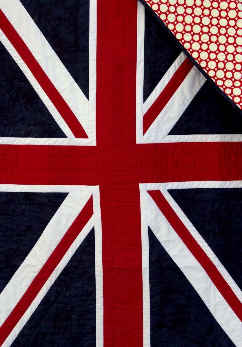British Flag quilt made to order lap size by HouseofdeVeer