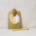 Vintage brass owl clip board - free shipping