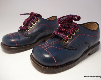 Items similar to Classic Boys Vintage Childrens Shoes-Leather Shoes ...