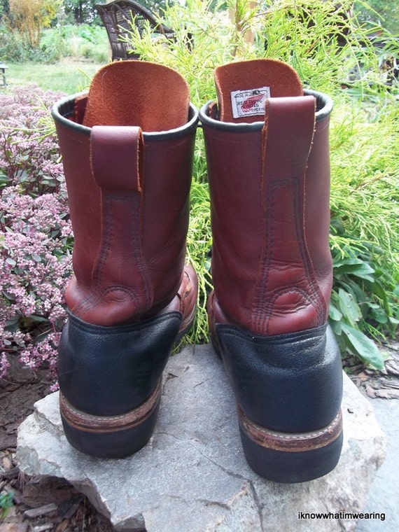 Vintage Red Wing Lineman Logger Boots