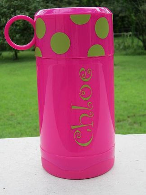 Children's Vinyl Monogrammed Thermos