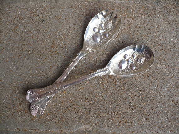 Vintage Fb Rogers Italy Silver Plated Serving Set Spoon