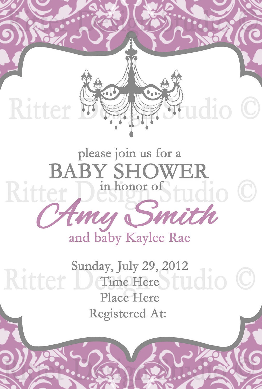 Fancy Baby Shower Invitations 10