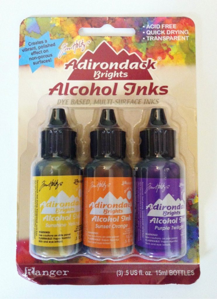 Tim Holtz Adirondack Alcohol Inks Set of 3 .5oz bottles