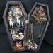 the Party - Miniature mixed media coffin curio shadow box