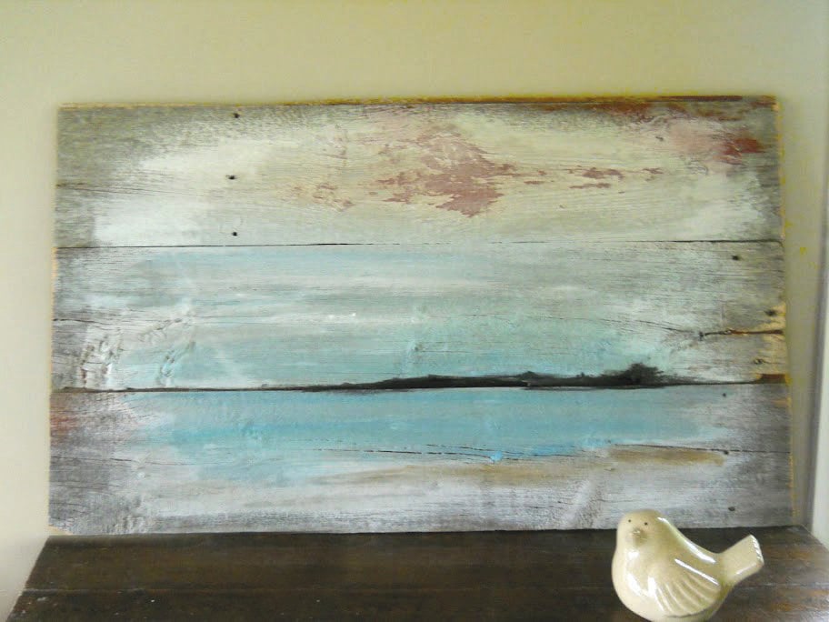 Items similar to Barn Wood Painting on Etsy