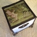 Child, baby stain glass memory, keepsake shabby chic, cottage chic glass box boy or girl