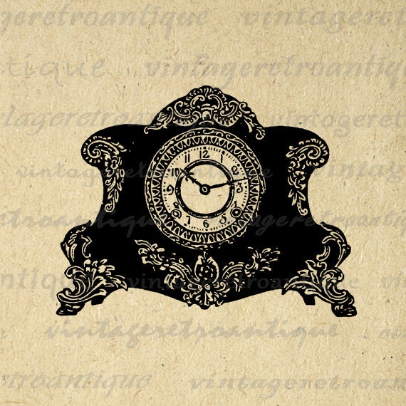 free clip art antique clock - photo #26