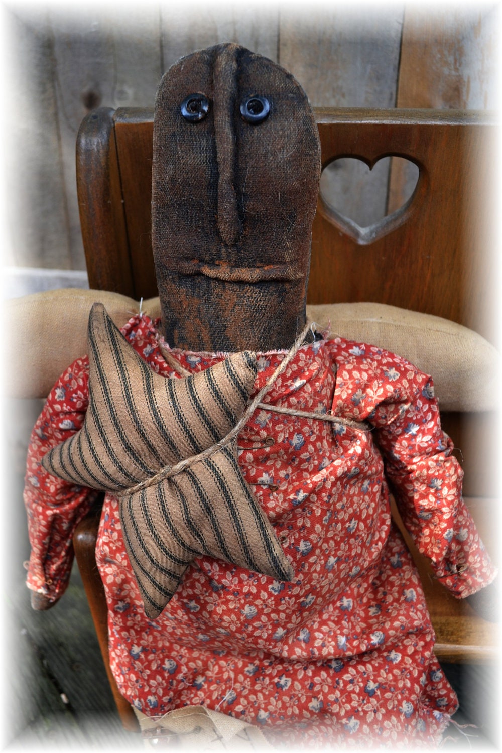 Lady Liberty Doll Extreme Primitive Folk By Thecuriouscrowdesign