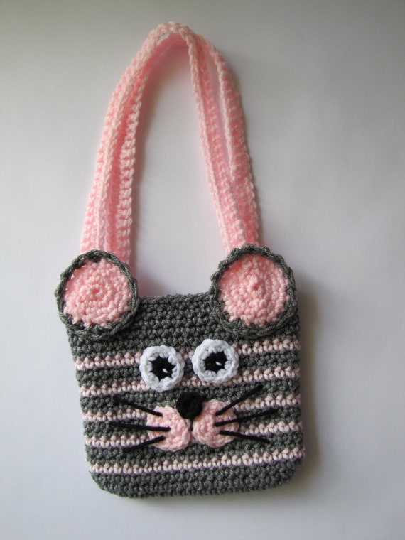 Items similar to Crochet mouse purse on Etsy