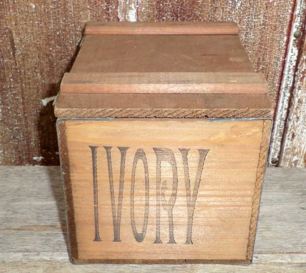 Vintage Wooden Ivory Soap Box by Proctor and Gamble