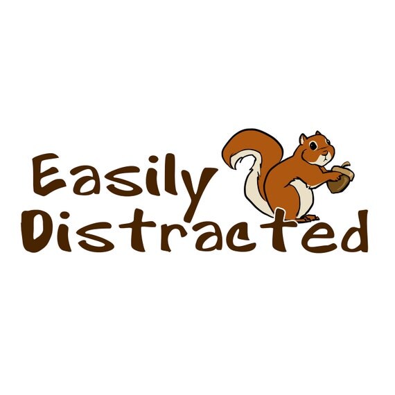 Items similar to Easily Distracted Squirrel TShirt on Etsy