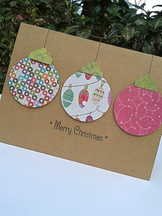 Ornament Card Paper Handmade Christmas by SharingAPassionINC