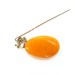 Vintage Amber Brooch/ Soviet time jewelry/ Gift for her/ Antique Amber droop/ USSR 1950's