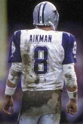 New Troy Aikman Dallas Cowboys Art Lithograph only 50