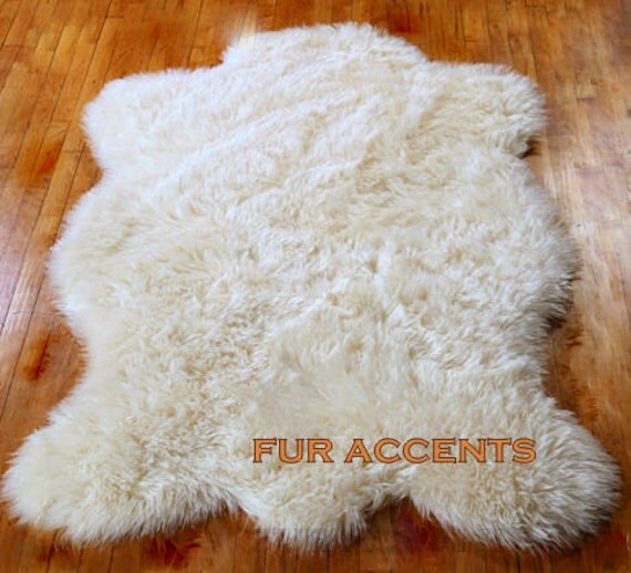 FUR ACCENTS Faux Fur Sheepskin Area Rug / Bear Skin by FurAccents