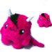 Fluse Kawaii Devil Plush Monster Neon Pink