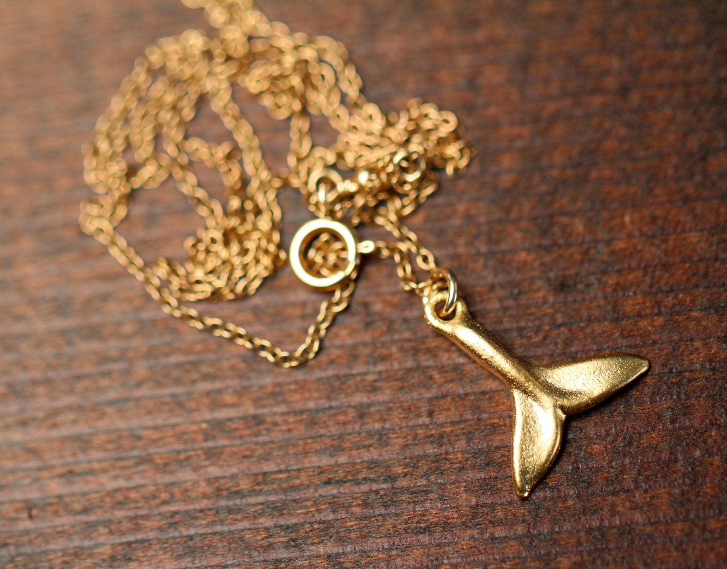 Gold whale tail necklace whales tale whale tail necklace