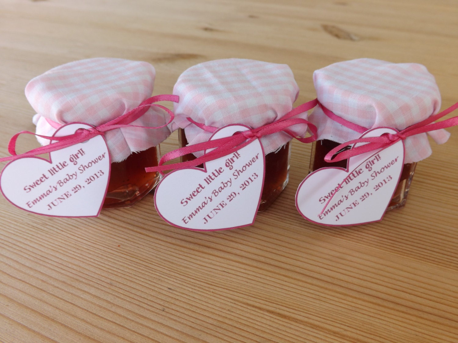 Set of 12 Baby Shower Favors Jam Jar by JirehCraftyCreations