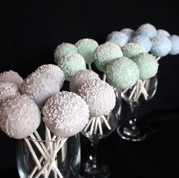 12 Sugar Crystal or Sprinkle Cake Pops Custom by SweetWhimsyShop