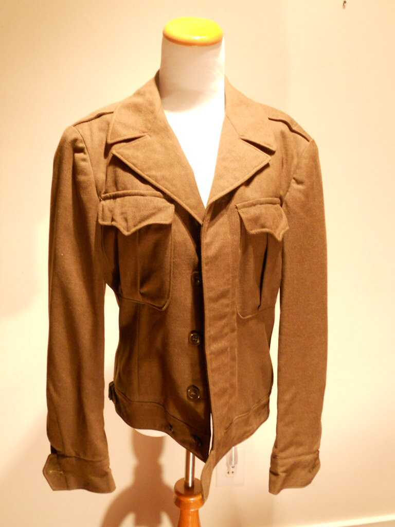 World War II WWII Eisenhower Jacket Wool Army April 16 1945