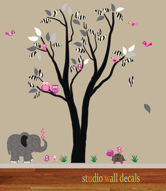 Items similar to Tree Wall Decal REUSABLE Kids Wall Decal 961 on Etsy