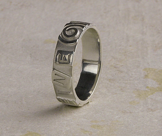 Items similar to Sterling Silver Imagine Ring on Etsy