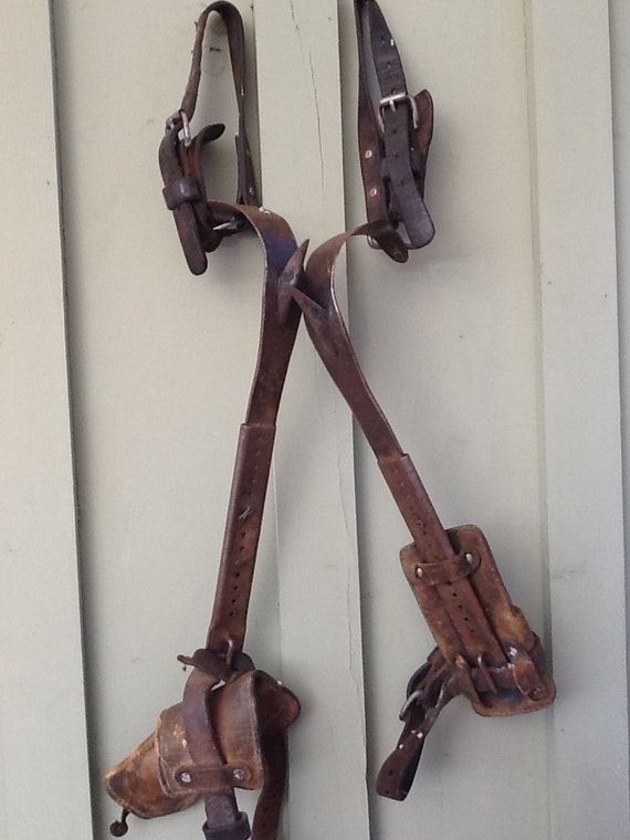 SALE Antique Logging Tree Climbing Spikes