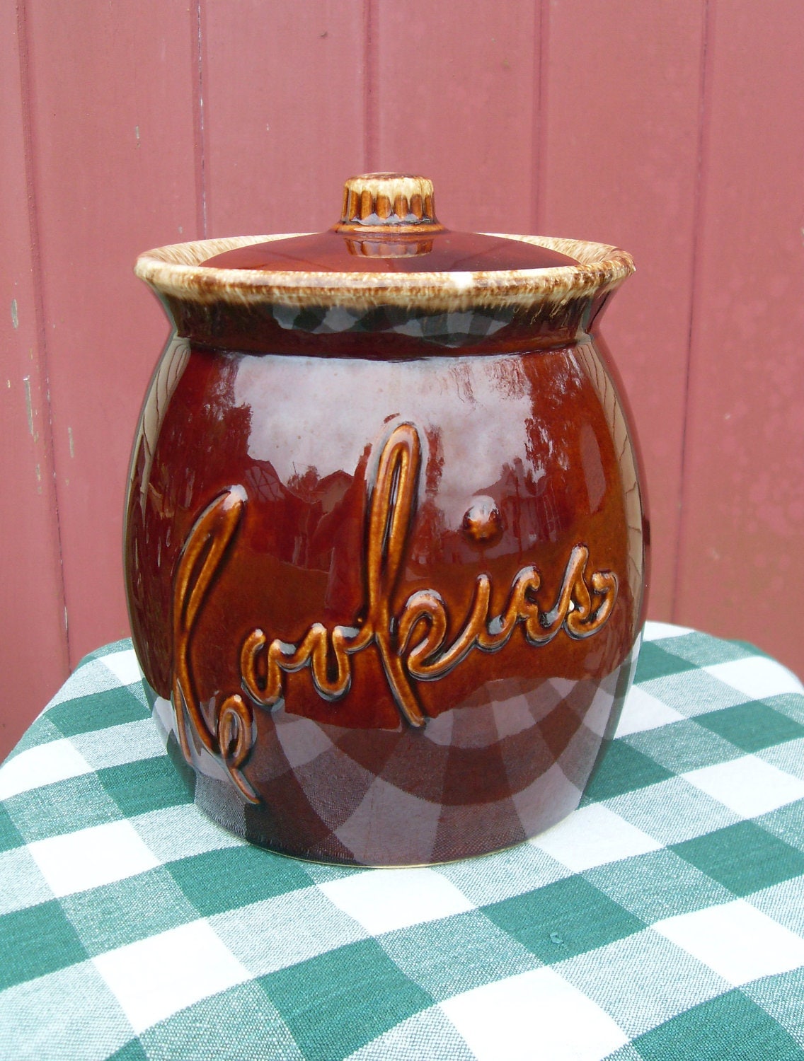 Download Vintage Hull Brown Drip Cookie Jar