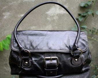 Giani Bernini Black Leather, Shoulder Bag Purse
