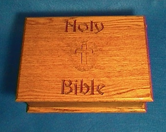 Popular items for wooden bible box on Etsy