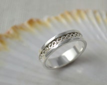 Sterling silver, Patterned Ring, ha ndmade in UK, Leeds ...