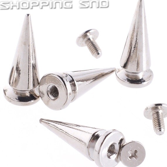 Wholesale Metal Tree Spike Studs 25mm Silver FREE SHIPPING