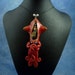 Gilded Steampunk Squid Necklace, Polymer Clay Jewelry Pendant